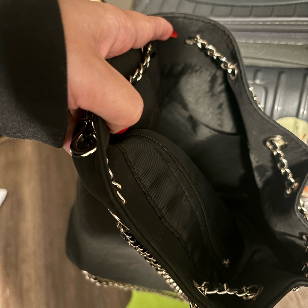 Chain Small Drawstring Backpack Bucket - image 2